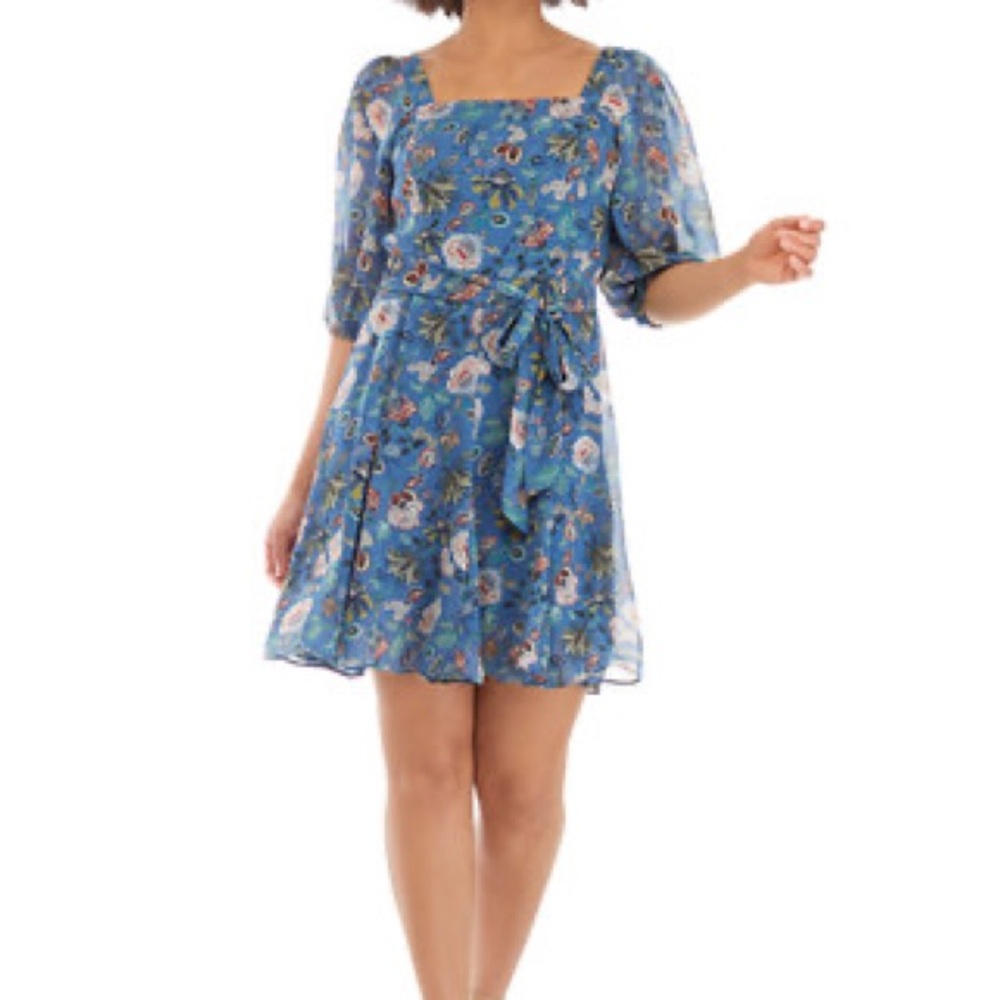 Printed Chiffon Dress